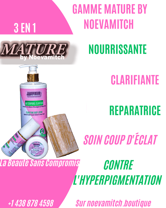 black and mixed skin care routine set against hyperpigmentation