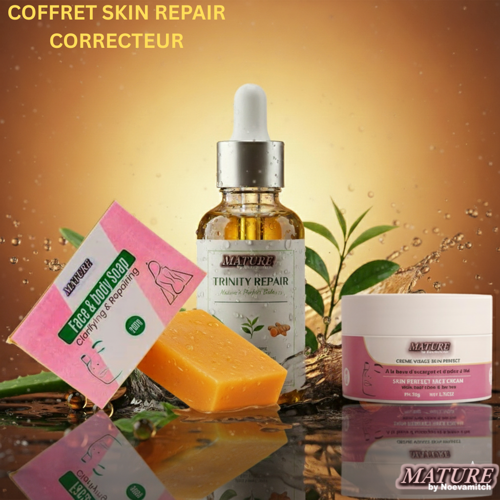 COFFRET SKIN REPAIR CORRECTOR : The Cleansing, Repairing and Anti-Stain Ritual (Complete Trio)