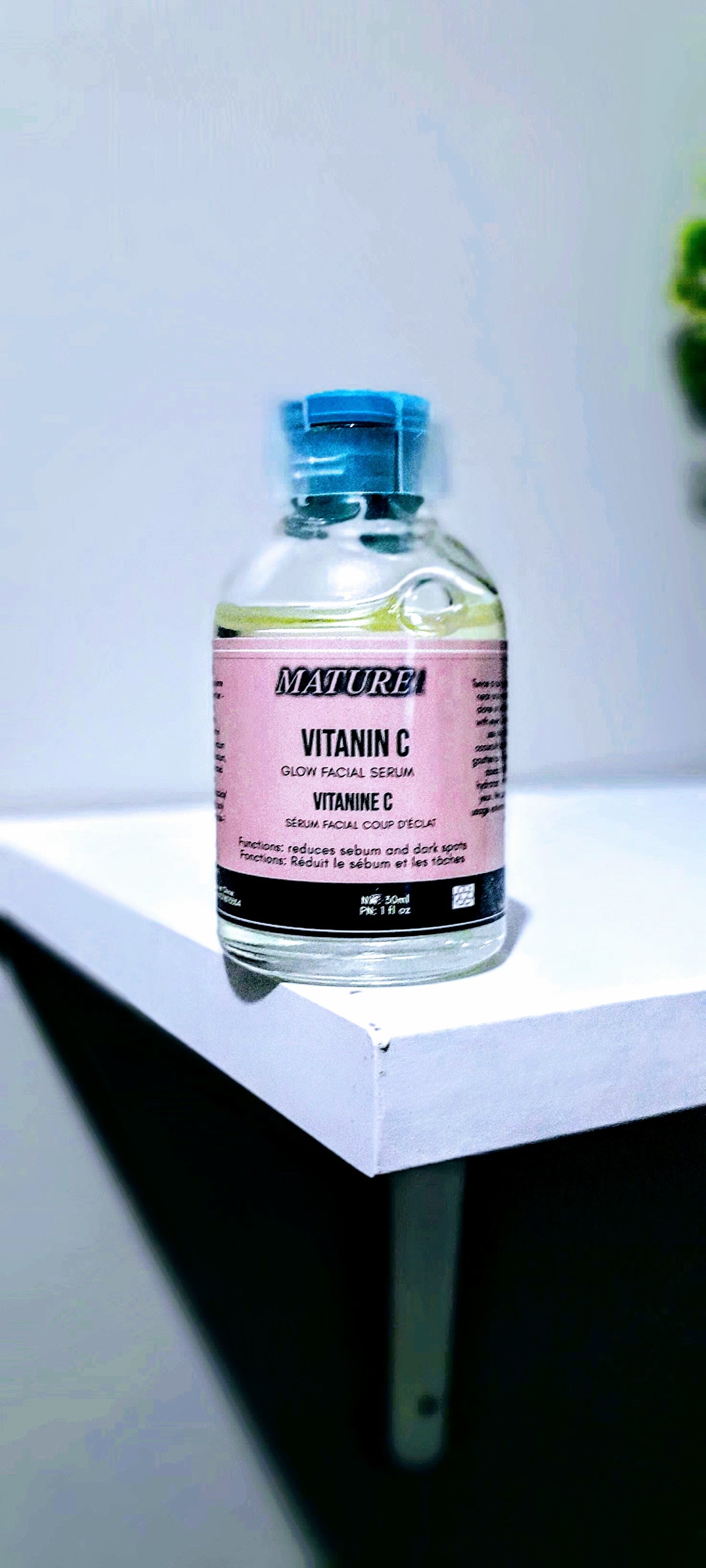 facial glow Vitamin C serum, even skin tone, firming