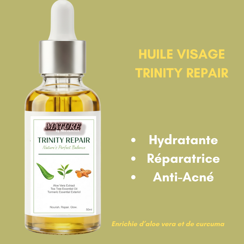 Huile Visage Réparatrice TRINITY REPAIR - L'équilibre parfait de la nature pour tous types de peau