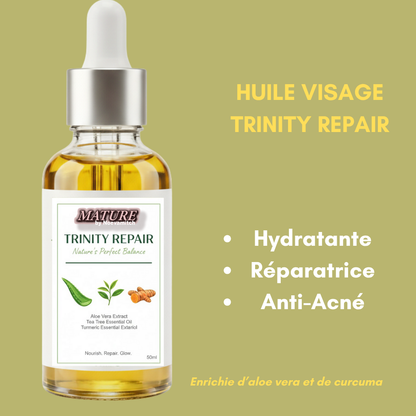 Huile Visage Réparatrice TRINITY REPAIR - L'équilibre parfait de la nature pour tous types de peau