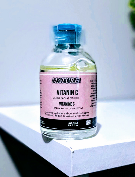 Vitamin C facial glow serum against dull skin, dark spot, oily skin