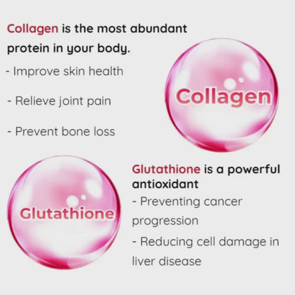 SUPPLÉMENTS DE GOMMES «AGE GLOW»  AU GLUTATHION ET COLLAGENE - 60PCS